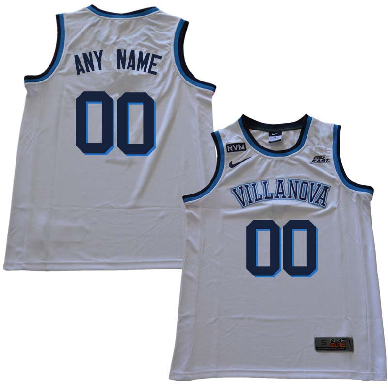 2018 Customs Men Villanova Wildcats College Basketball Jersey Sale-White